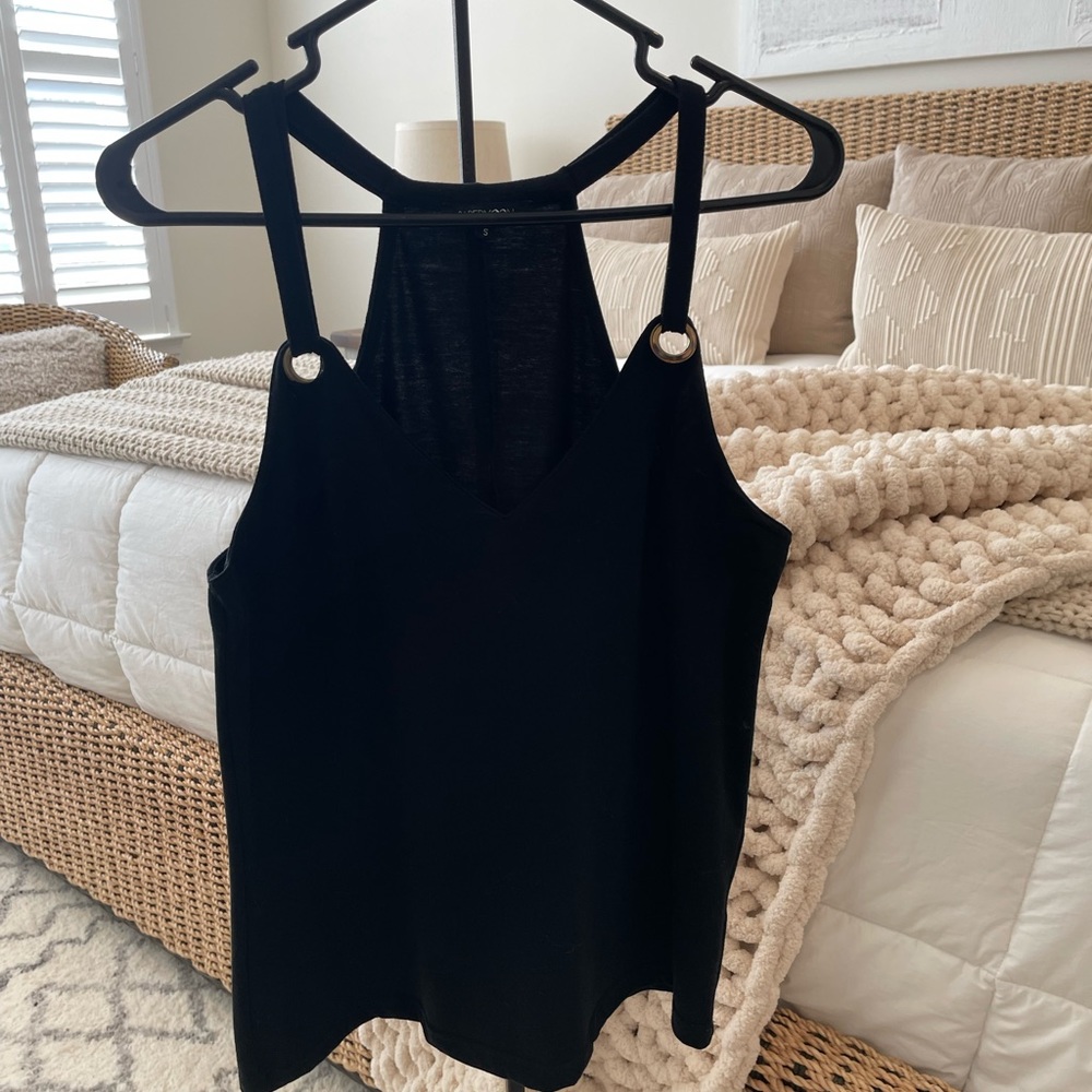 Papermoon S Black Strap Top